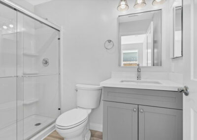 Snap ADU San Diego Dorothy Way 4BR3BA 1200sqft-2nd Bedroom Bathroom-Mineral Vanity-Chrome