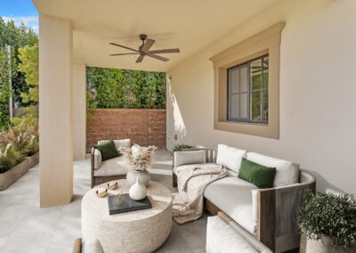 Snap ADU Contractor San Diego Valle Del Sur 2 Story ADU 3BR 2BA 1155 sqft Covered Patio Furniture